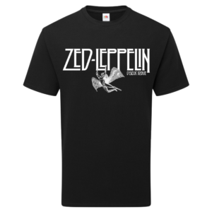 Camiseta negra oficial con logo "Zed Leppelin"
