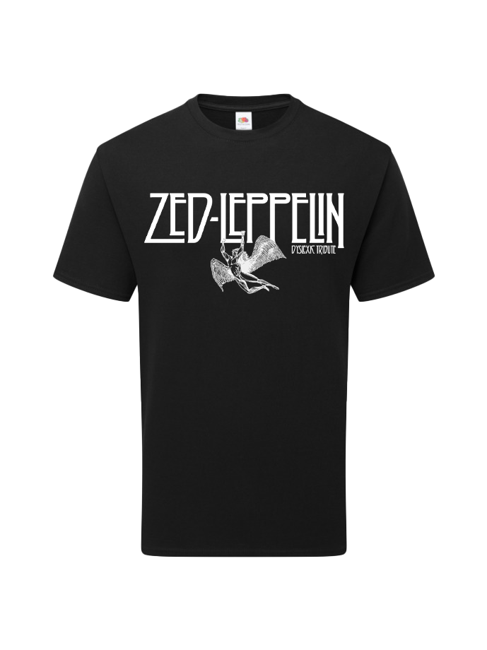Camiseta negra oficial con logo "Zed Leppelin"