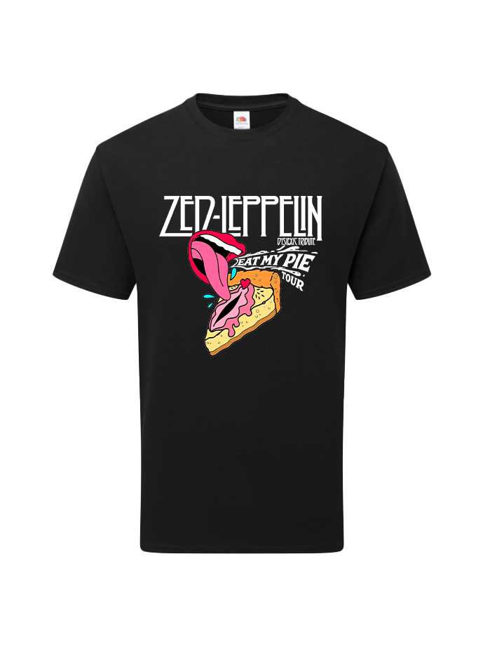 Camiseta Negra Oficial "Eat My Pie Tour" - Zed Leppelin